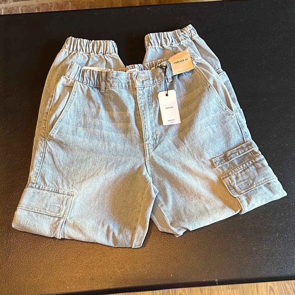 Forever 21 Light Blue Women's Jogger Jeans